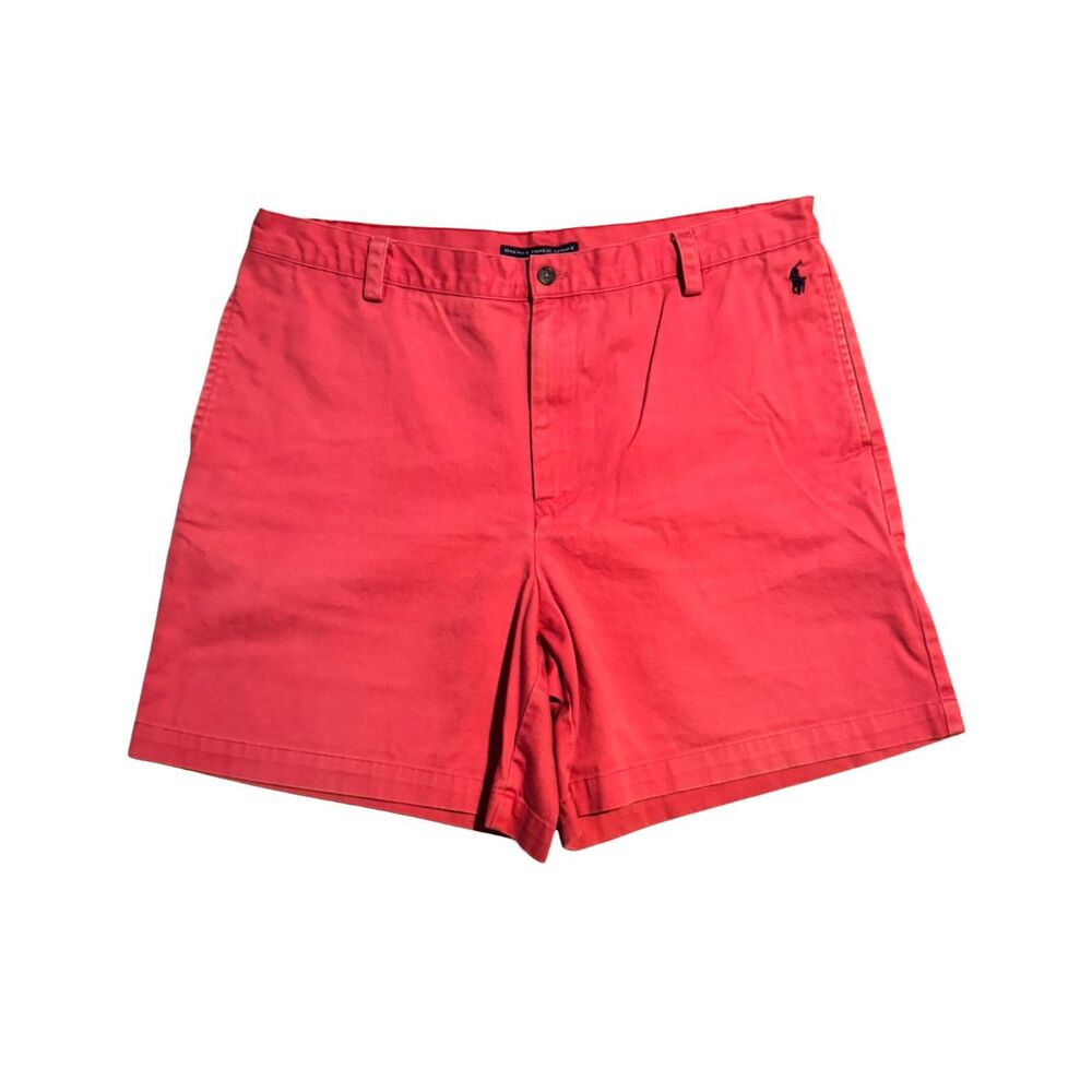 Ralph Lauren Sport Pink Salmon Chino Shorts Women’s Size 14 100% Cotton